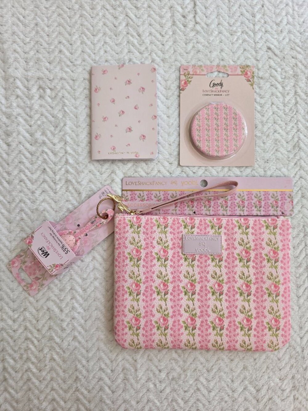 LoveShackFancy Target Pouch pencil case mirror brush Blooming Heirloom bundle 4